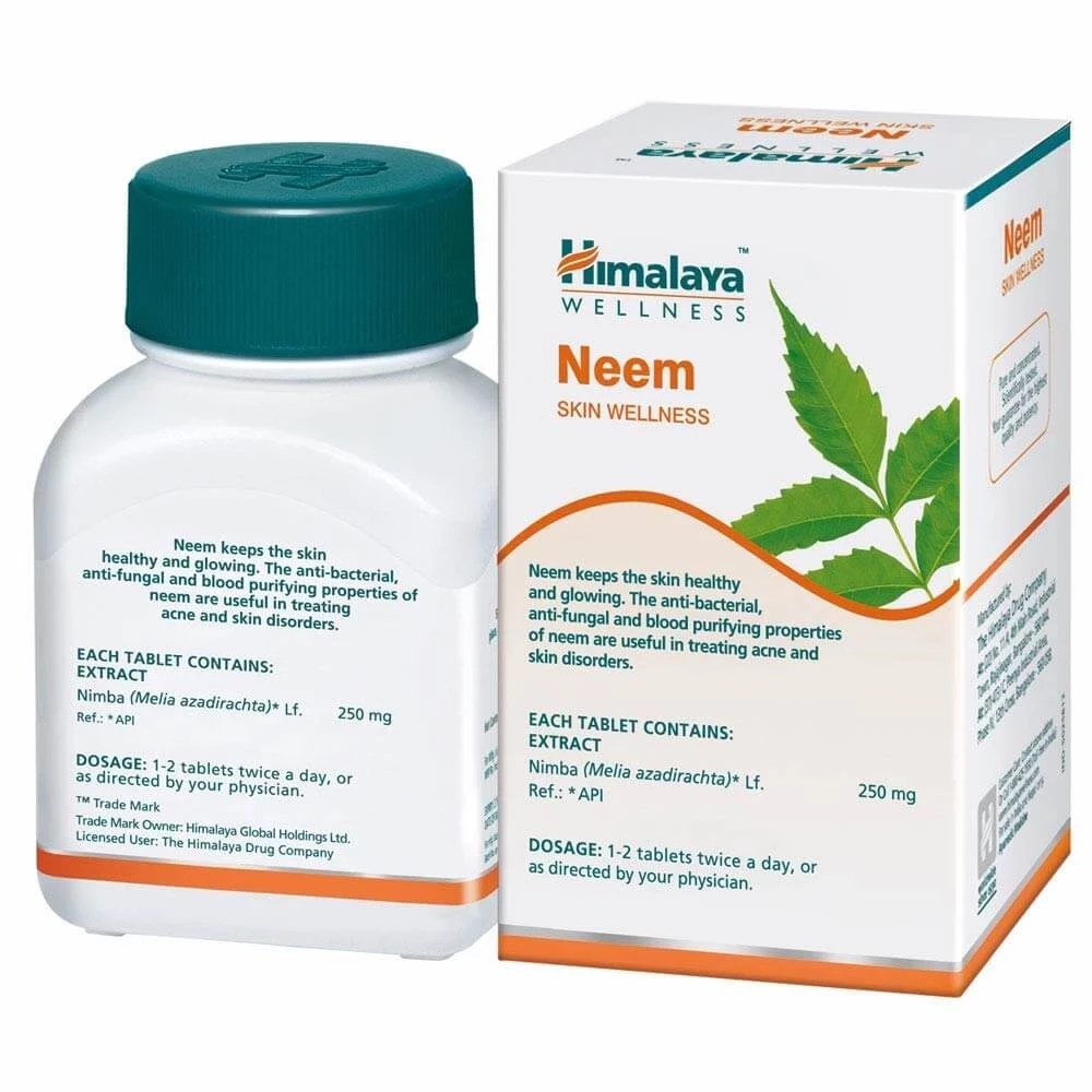 Himalaya Wellness Pure Herbs Neem Skin Wellness, 60 Tablets-2.webp